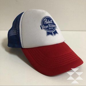Pabst Blue Ribbon Beer Baseball Cap Truckers Hat